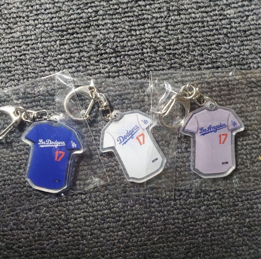 3点セット 新品 ロサンゼルス・ドジャース ユニフォームキーホルダー