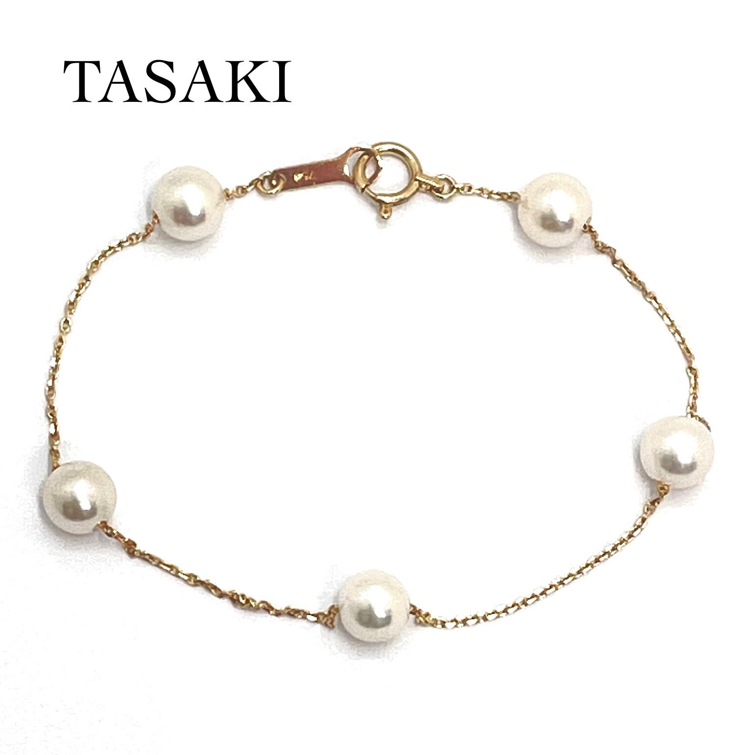 TASAKI / タサキ パールブレスレット 750YG ステーション 6.0～6.2mm 