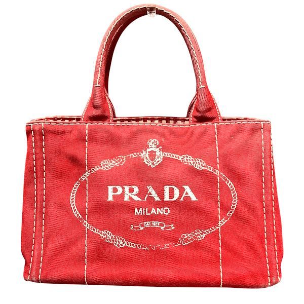 プラダ　カナパ　1BG439　レッド　バッグ　トートバッグ　レディース