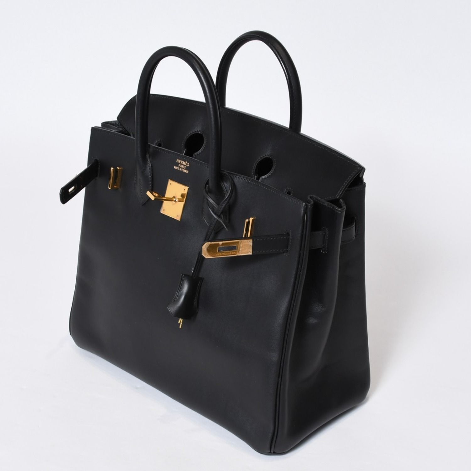 極美品 エルメス HERMES オータクロア 32 ハンドバッグ ボックスカーフ 