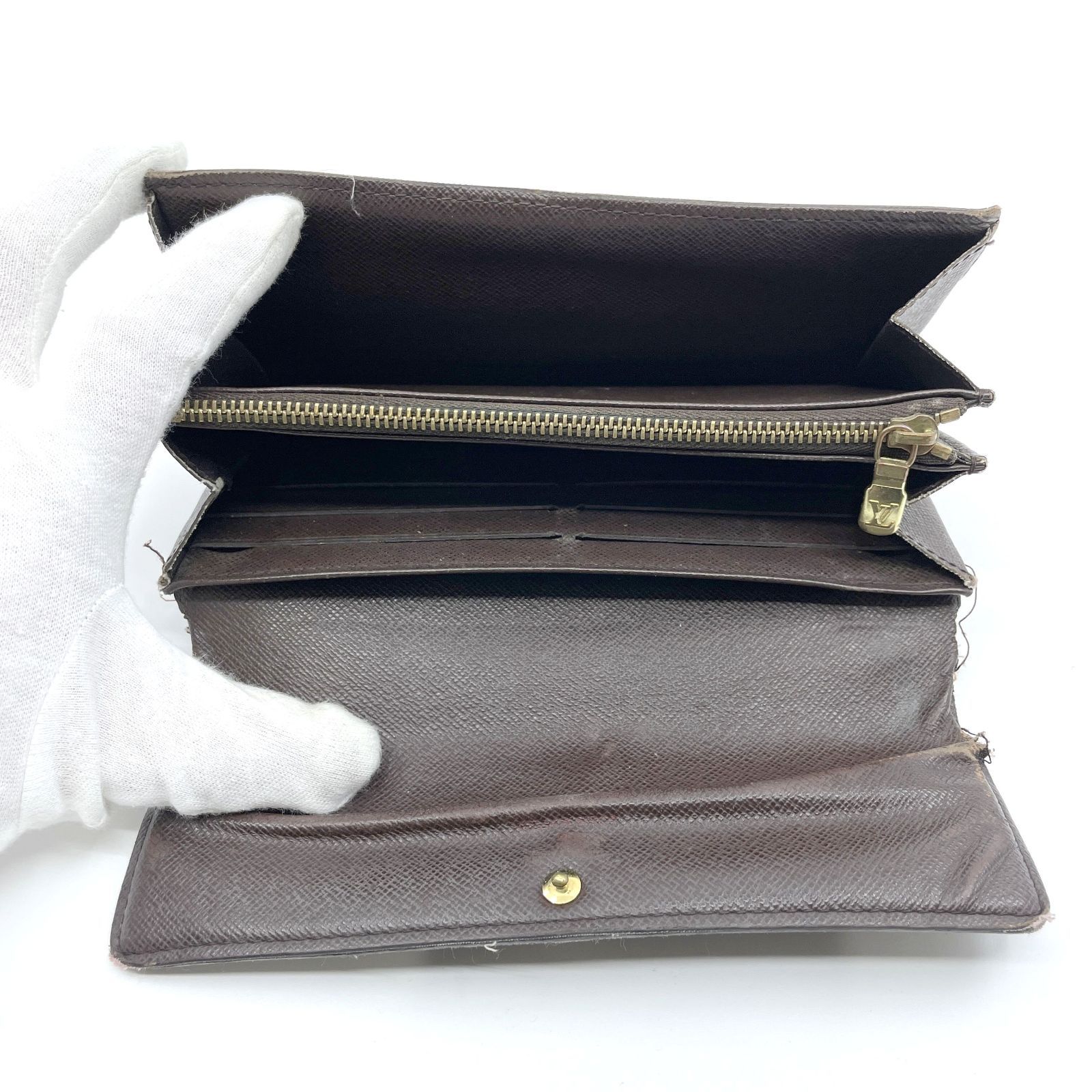 Louis Vuitton ルイヴィトン ダミエ ポルトフォイユ・サラ N61734 長 