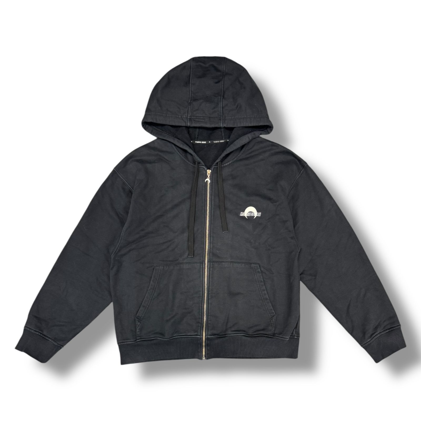 MARINE SERRE Moon Logo Zip Hoodie ムーンロゴジップフーディ