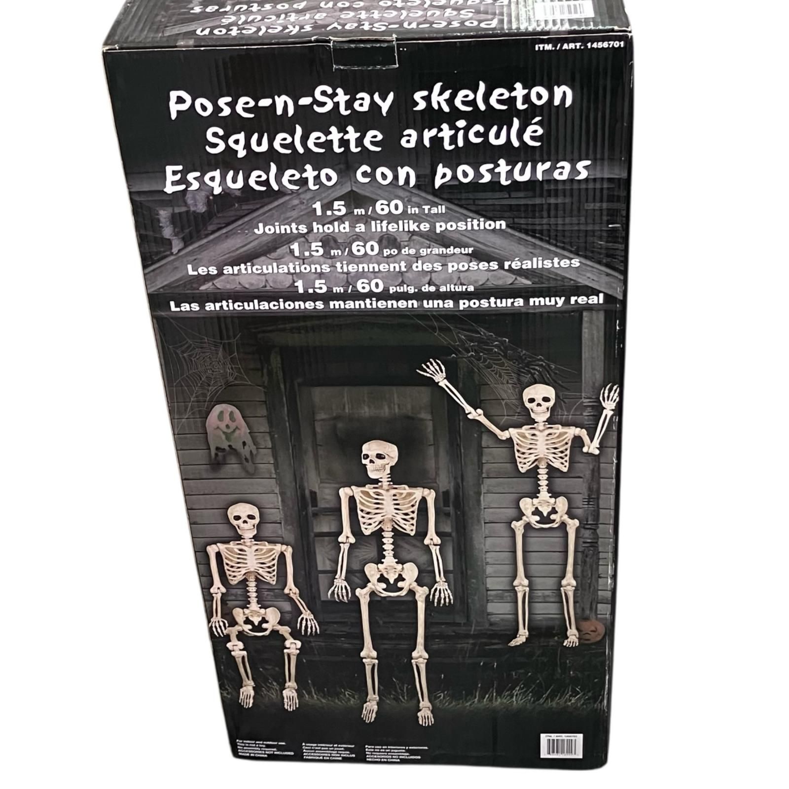 186000 現状品 POSE-N-STAY SKELETON SQUELETTE  ARTICULE ESQUELETO CON POSTURAS ポーズスケルトンフィギュア [250616HM110058] 186000 現状品 POSE-N-STAY SKELETON SQUELETTE ARTICULE ESQUELETO