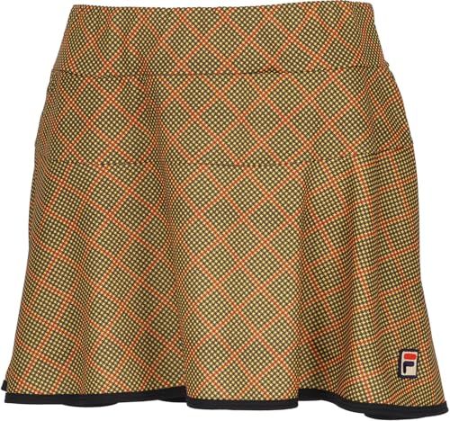 新品 FILA TENNIS(フィラ テニス) テニス レディース スカート スコート 吸水速乾機能 UVカット加工 EL0218 マスタード S