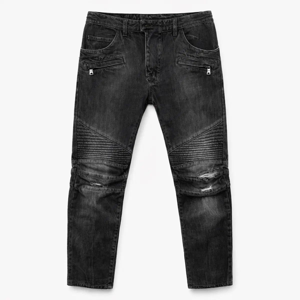 バルマン ブラック ウォッシュ バイカーデニム 29サイズ 正規品，大得価