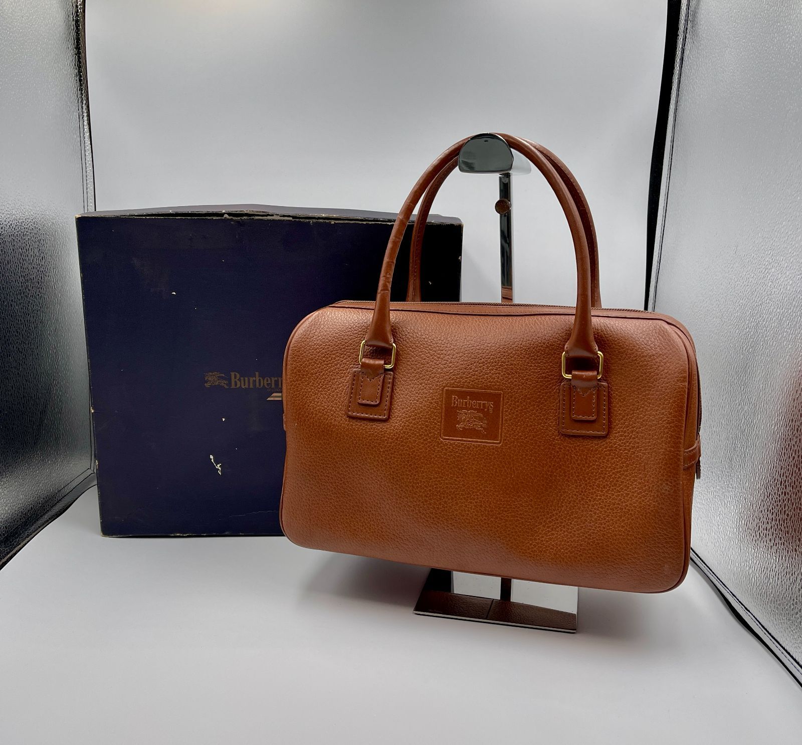 ③ Burberrys バーバリー ヴィンテージ ミニボストンバッグ 