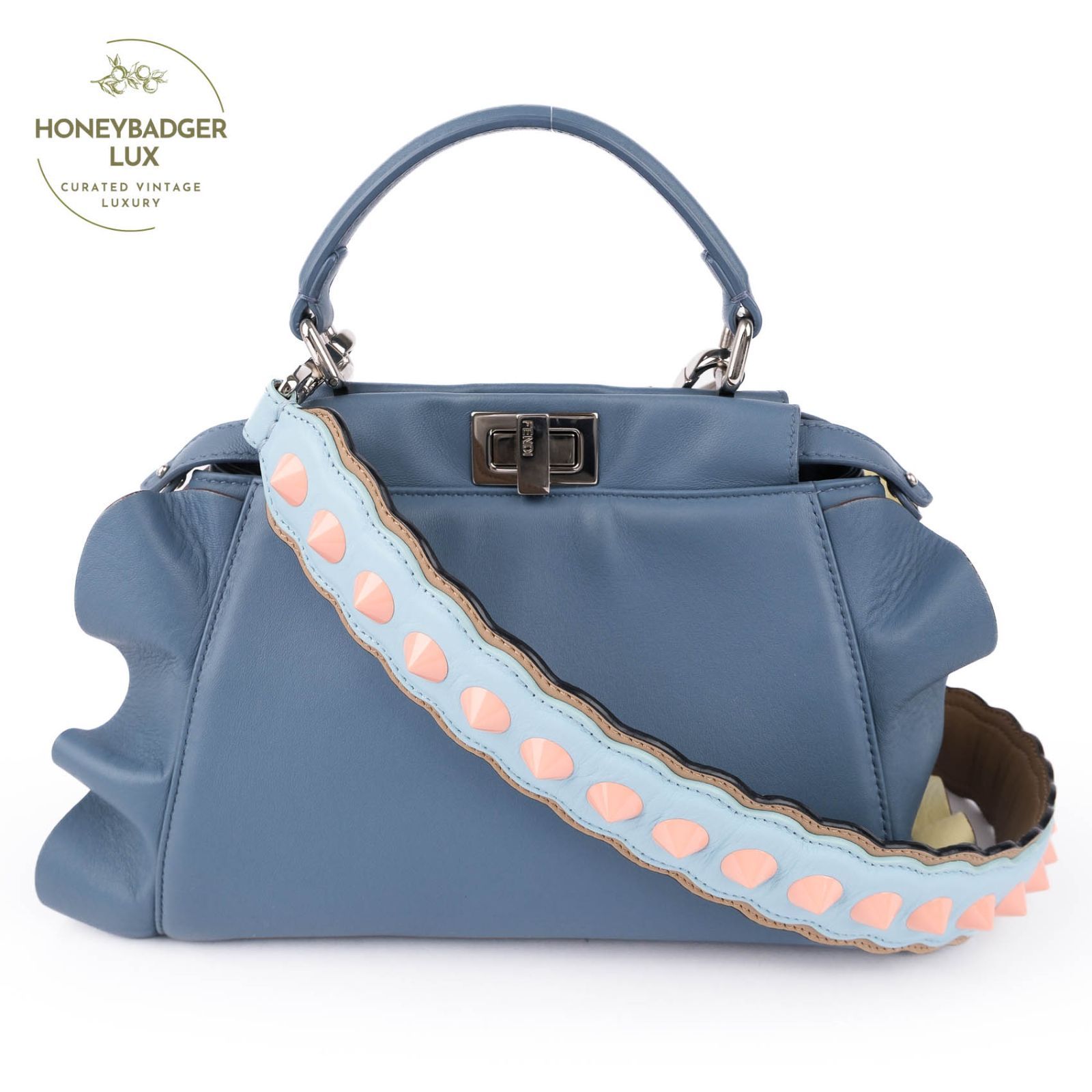 中古】【レア品】FENDI フェンディ ミニピーカブー MINI PEEKABOO 
