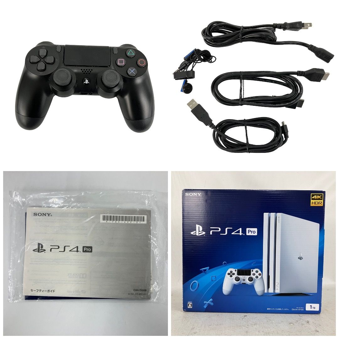PS4 Pro 1TB CUH-7200B 本体＋電源コード、HDMIケーブル 2026年最新ps4 pro