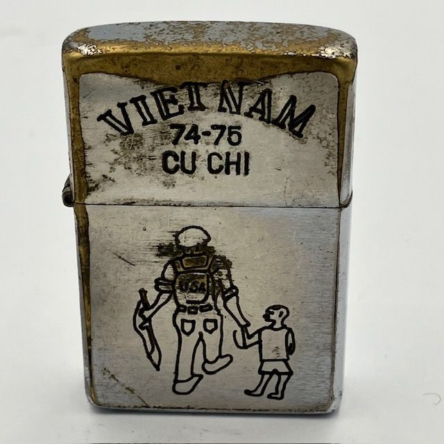 ZIPPO ベトナム 1974年 兵士と子供 ビンテージ ジッポー ベトナム