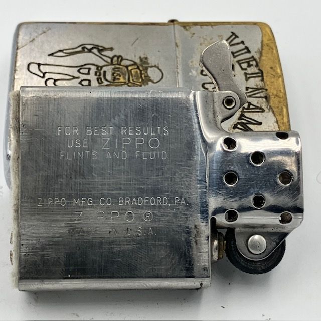 ZIPPO ベトナム 1974年 兵士と子供 ビンテージ ジッポー ベトナム