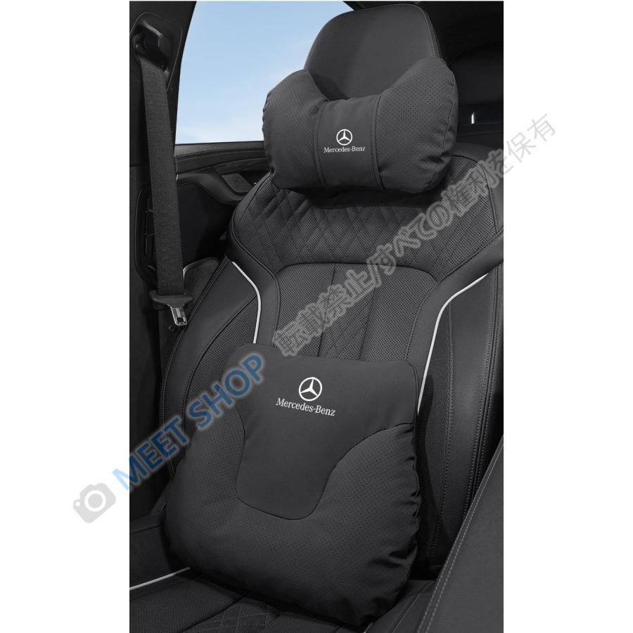 新品未使用】☆メルセデス?ベンツ BENZ☆ブラック☆車用ネックパッド 