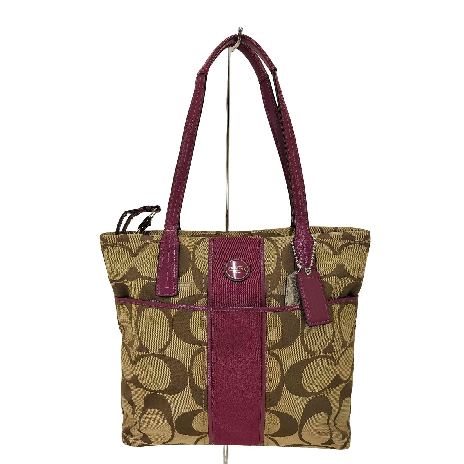 コーチ COACH シグネチャー トートバッグ キャンバス/レザー 