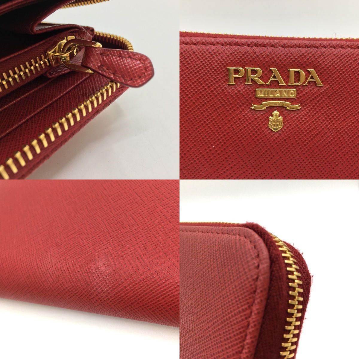 ◎◎PRADA プラダ ラウンドファスナー財布 IML506 レッド - メルカリ