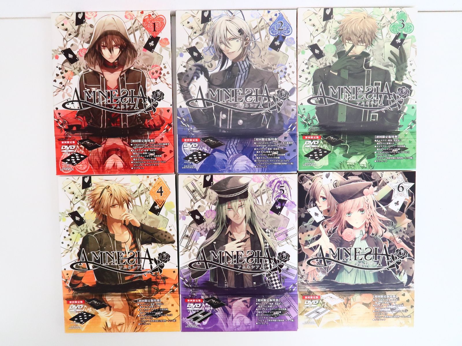 全6巻セット AMNESIA 初回限定版 DVD - メルカリ