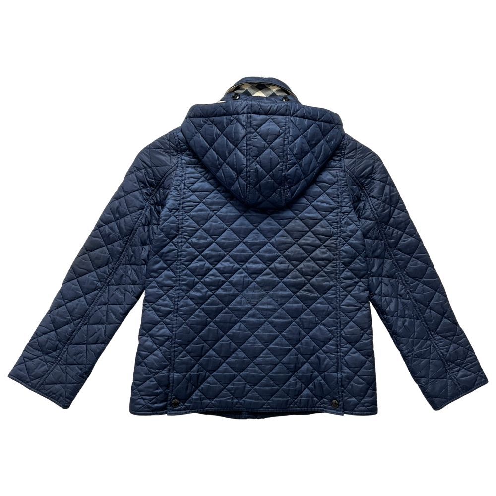 BURBERRY バーバリー キルティング フード ジャケット キッズ ネイビー