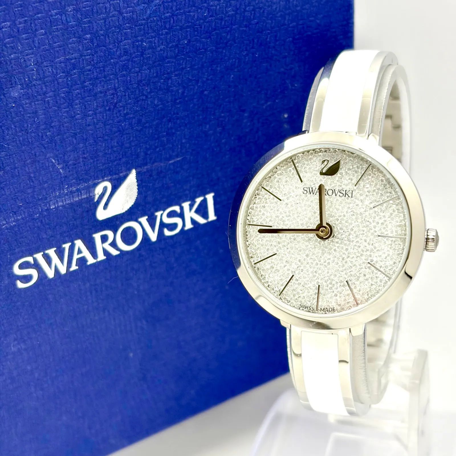 箱付/美品/新品電池】SWAROVSKI スワロフスキー クリスタライン・ディ