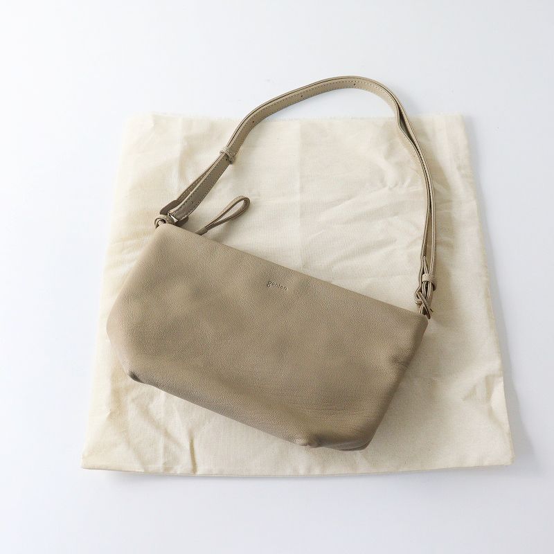 ショルダーバッグ 極美品 ゲンテン genten ゴートベーシック レザー 
