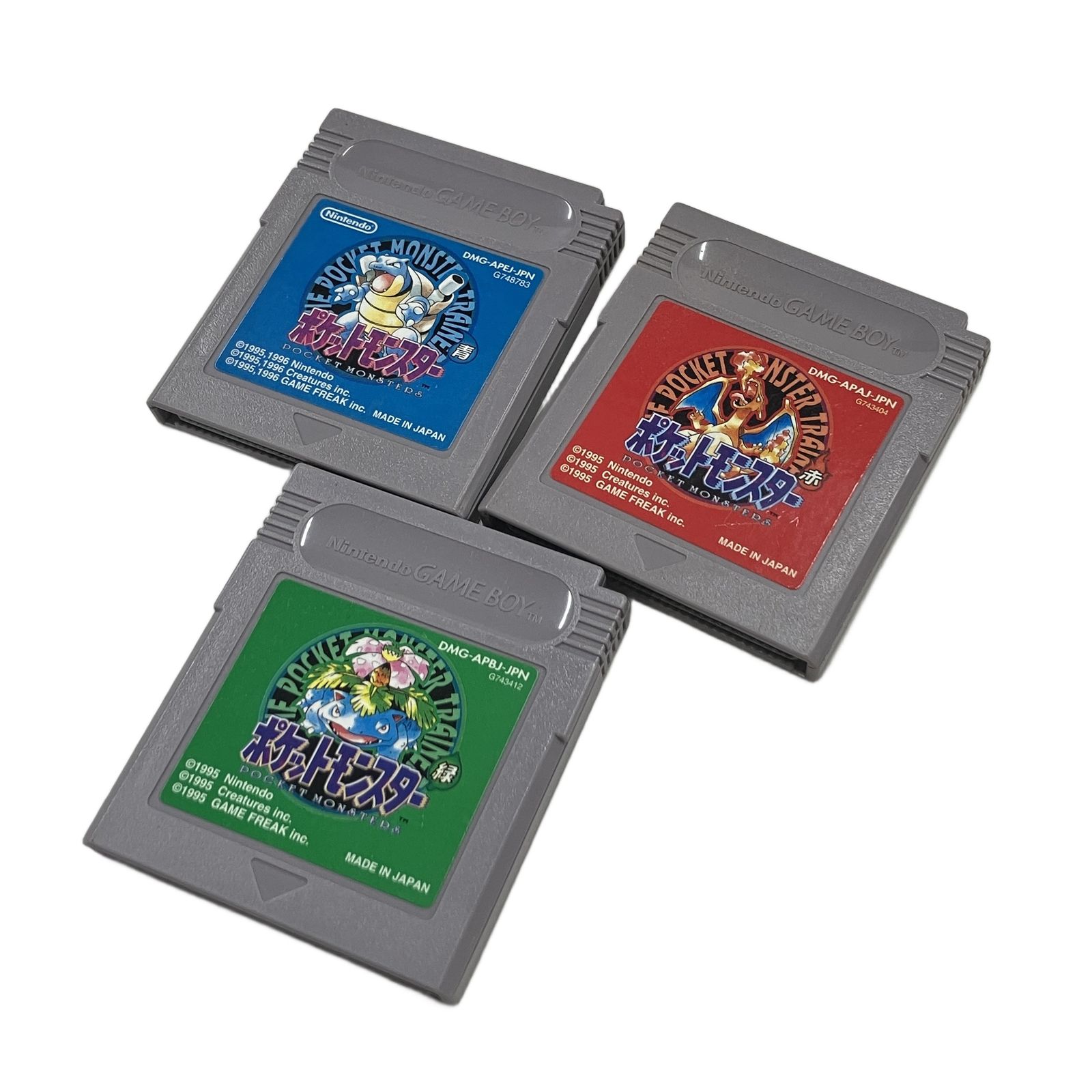 ポケットモンスター 赤 青 緑 ゲームボーイ ソフト 海外版 英語版 北米