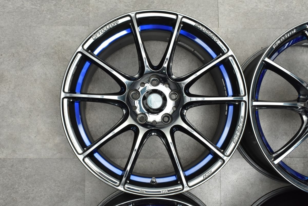 人気ホイール】Weds Sport SA-25R 18in 8J +45 PD114.3 4本セット 