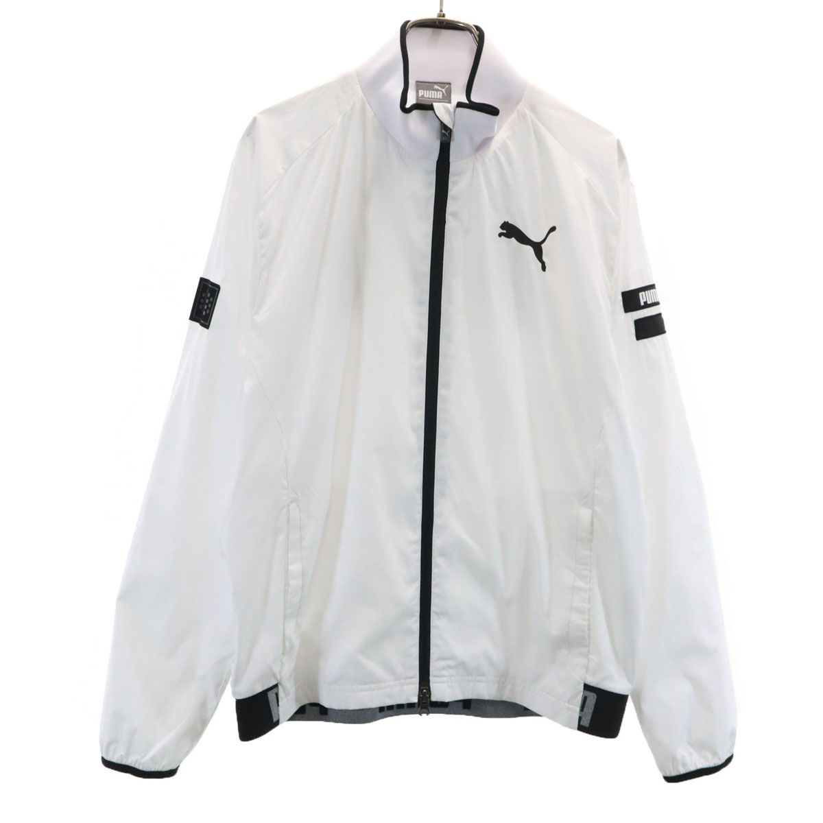 美品 PUMA プーマ ゴルフ ウインドブレーカー M ホワイト ジャケット 