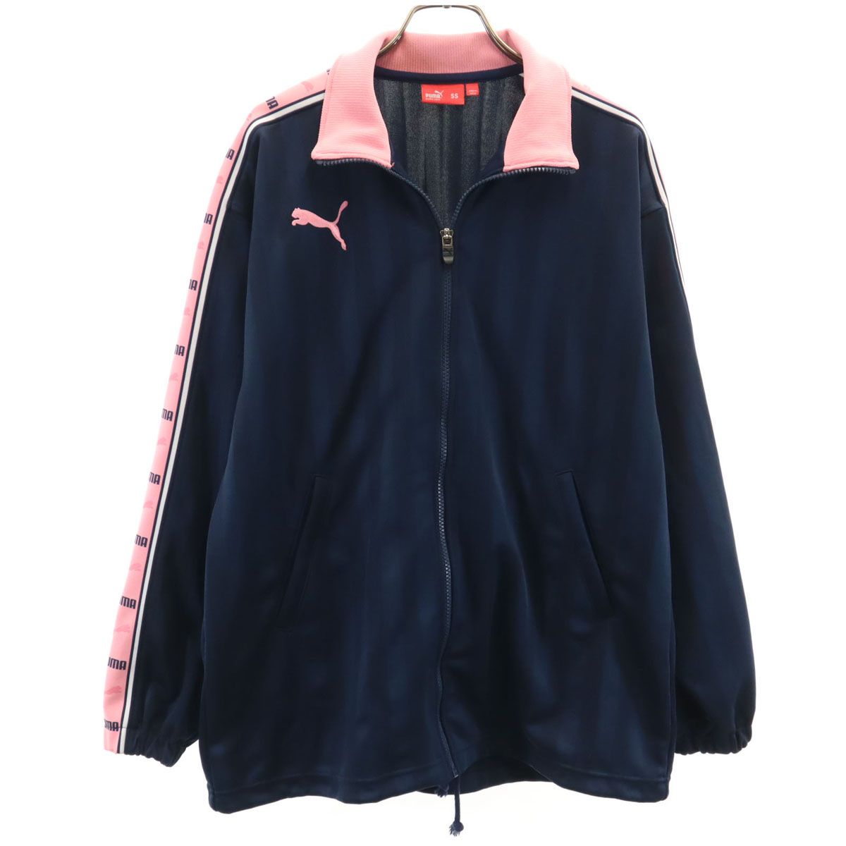 PUMA プーマ ストライプ柄 トラックジャケット SS ネイビー ジャージ
