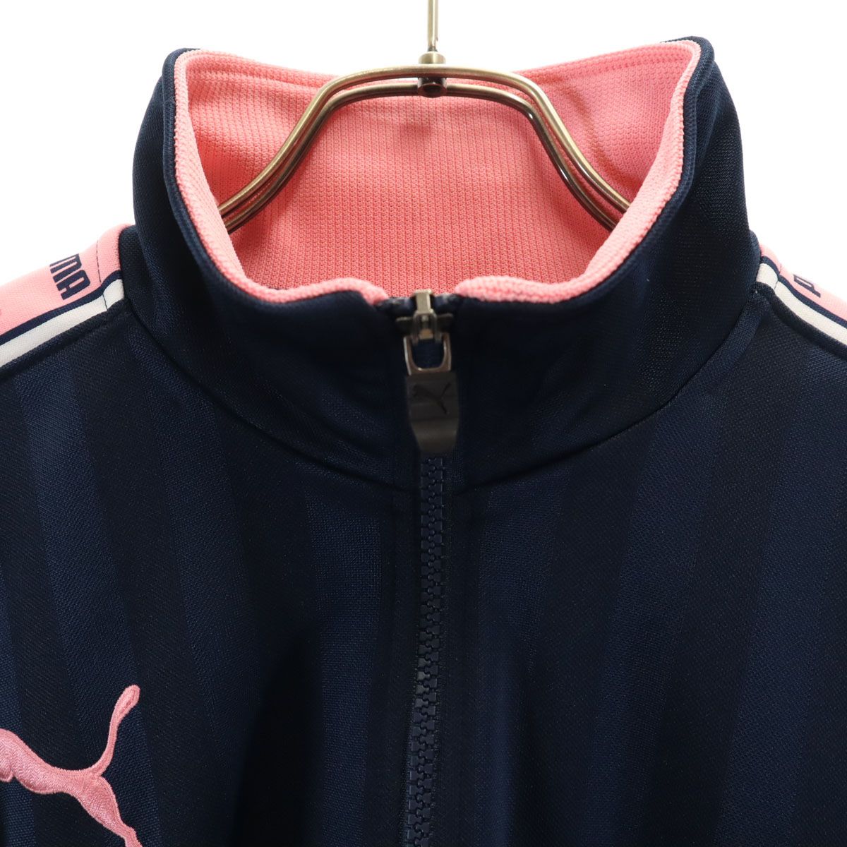 PUMA プーマ ストライプ柄 トラックジャケット SS ネイビー ジャージ