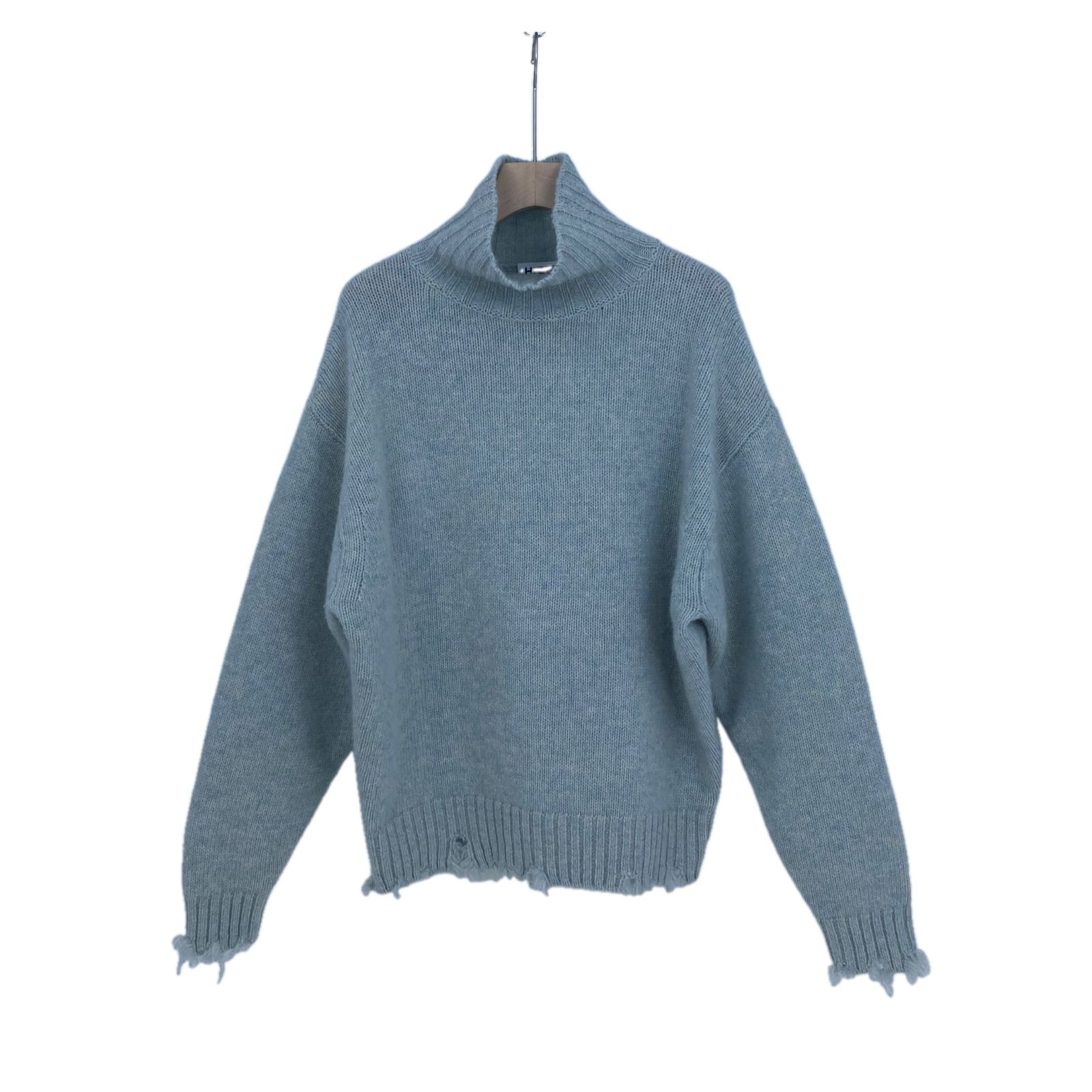 H BEAUTY ＆ YOUTH タートルネックニット メンズ L グレー系【中古 