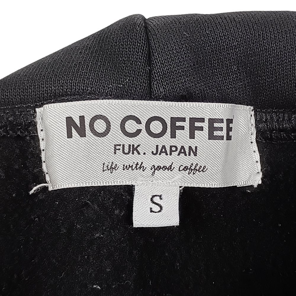 NO COFFEE × CLUBHAUS NO GOLF スウェット パーカー ブラック サイズS