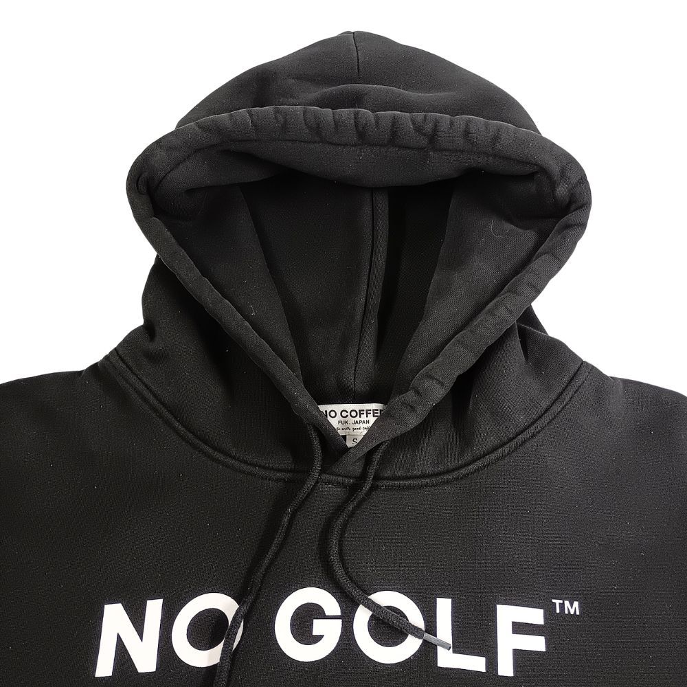 NO COFFEE × CLUBHAUS NO GOLF スウェット パーカー ブラック サイズS 正規品 / 40990 NO COFFEE × CLUBHAUS NO GOLF スウェット パーカー ブラック サイズS