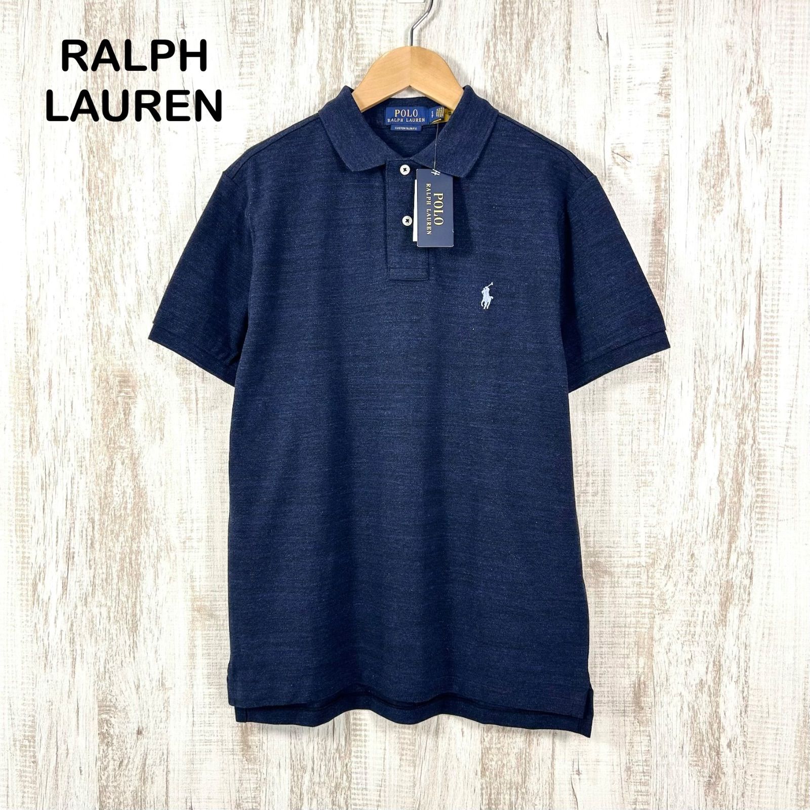 新品未使用 美品 現行タグ QRコード POLO RALPH LAUREN ポロラルフローレン CUSTUM SLIMFIT カスタムスリム ...