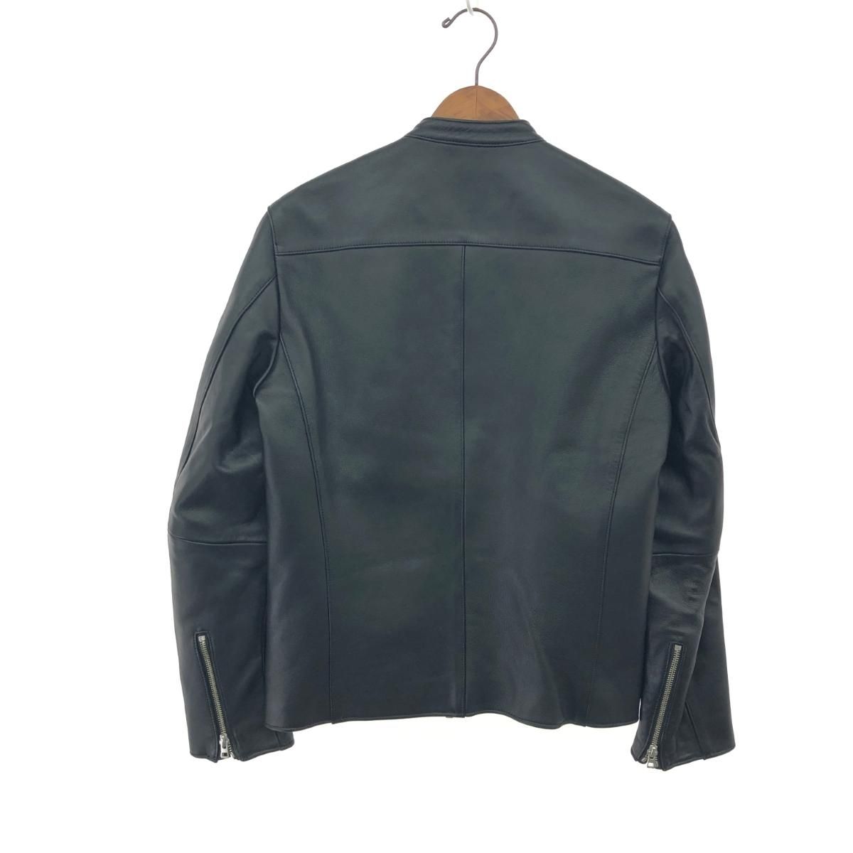 LIDNM リドム シングルライダースジャケット M ラムレザー ブラック 
