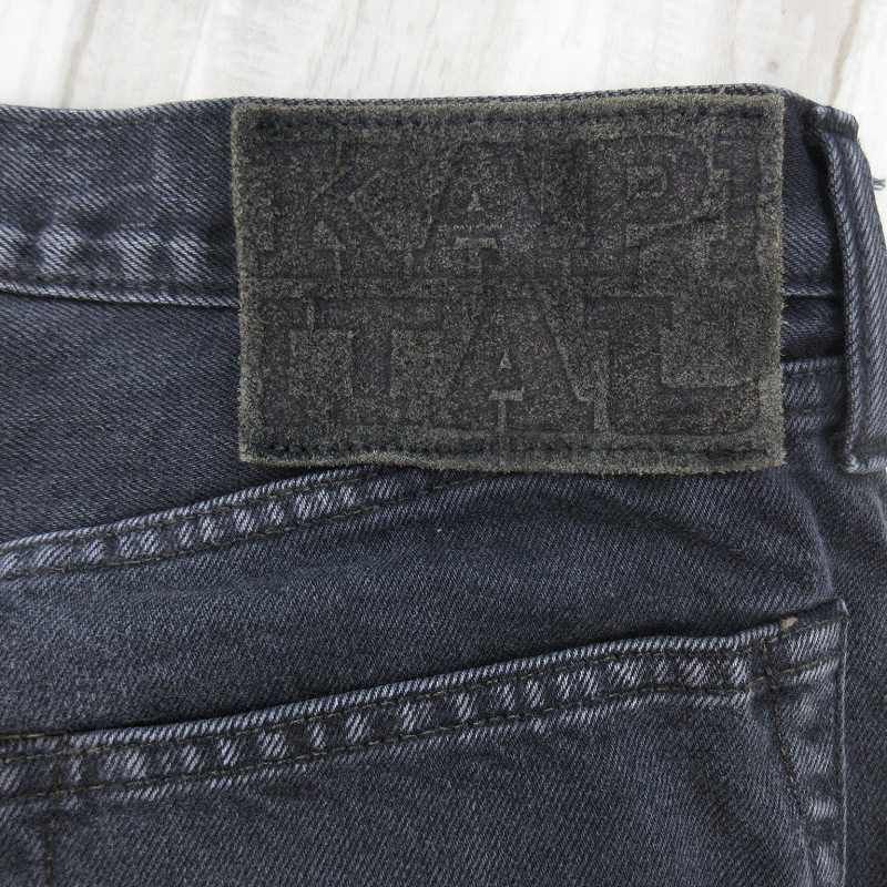14ozブラック×ブラックデニム KAPITAL SLP106A ブラックデニム 30inch
