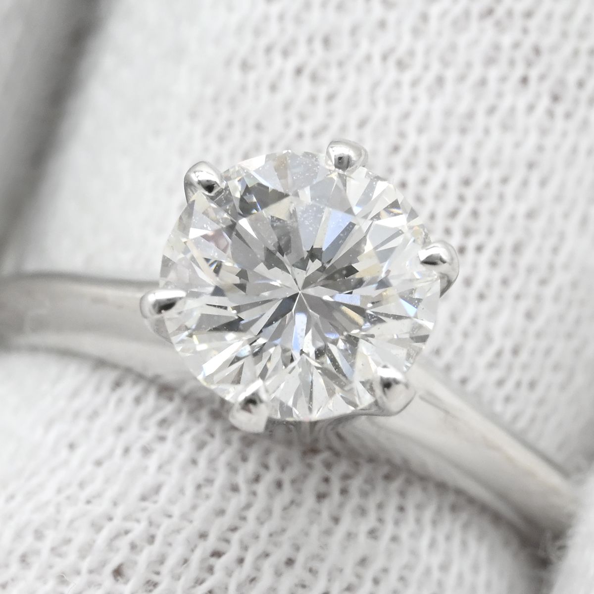 ミキモト MIKIMOTO リング 指輪 ダイヤ 1.03ct VS1 プラチナシルバー 