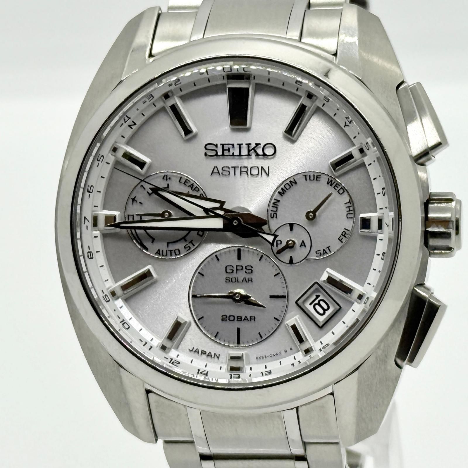 SEIKO セイコー ASTRON アストロン 5X53-0AV0 シルバー ソーラー 