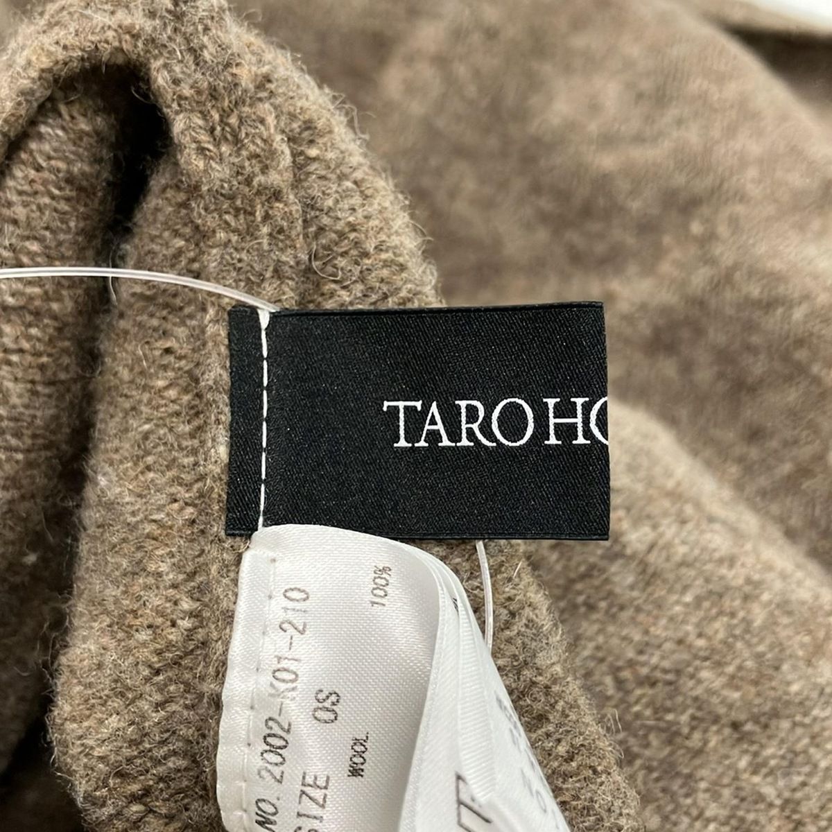 TARO HORIUCHI(タロウホリウチ) 長袖セーター サイズ0S S レディース美品  - ダークブラウン タートルネック/変形デザイン TARO HORIUCHI(タロウホリウチ) 長袖セーター サイズ0S S レディース美