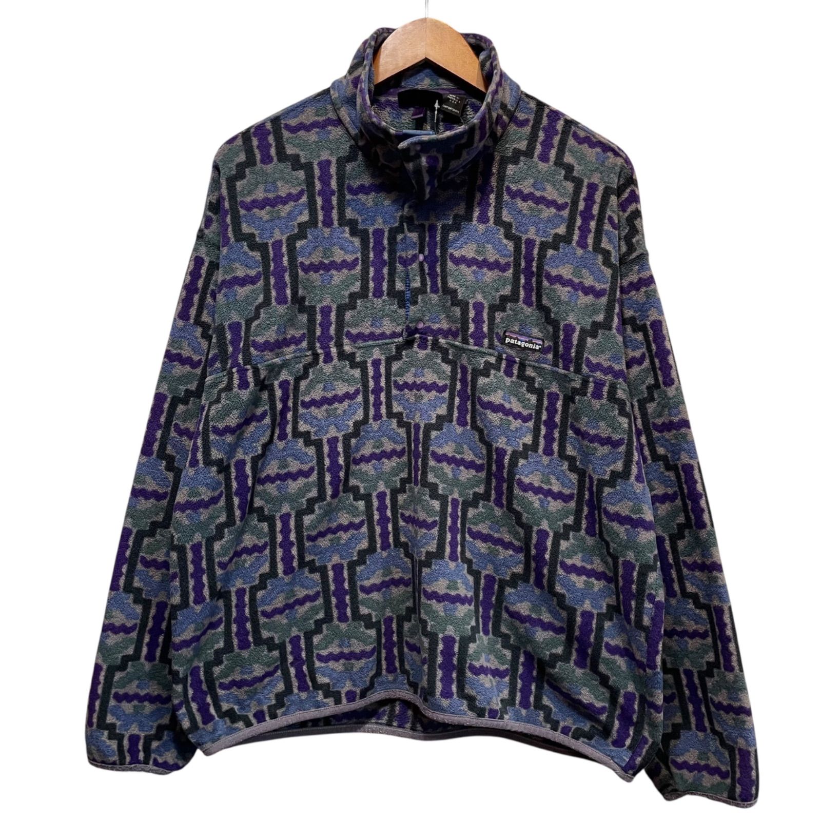 90s patagonia “Tehuelches” Synchilla Snap-T テウェルチェ柄 L 