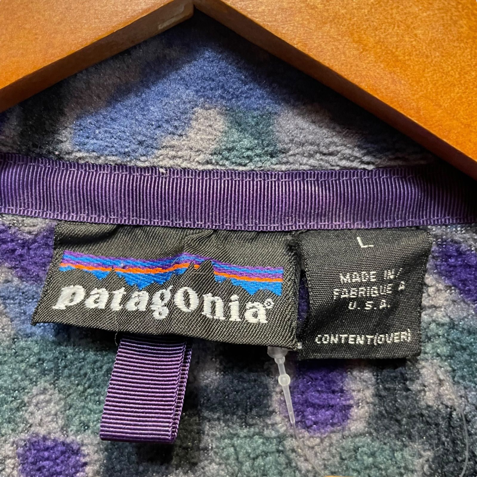 90s patagonia “Tehuelches” Synchilla Snap-T テウェルチェ柄 L 