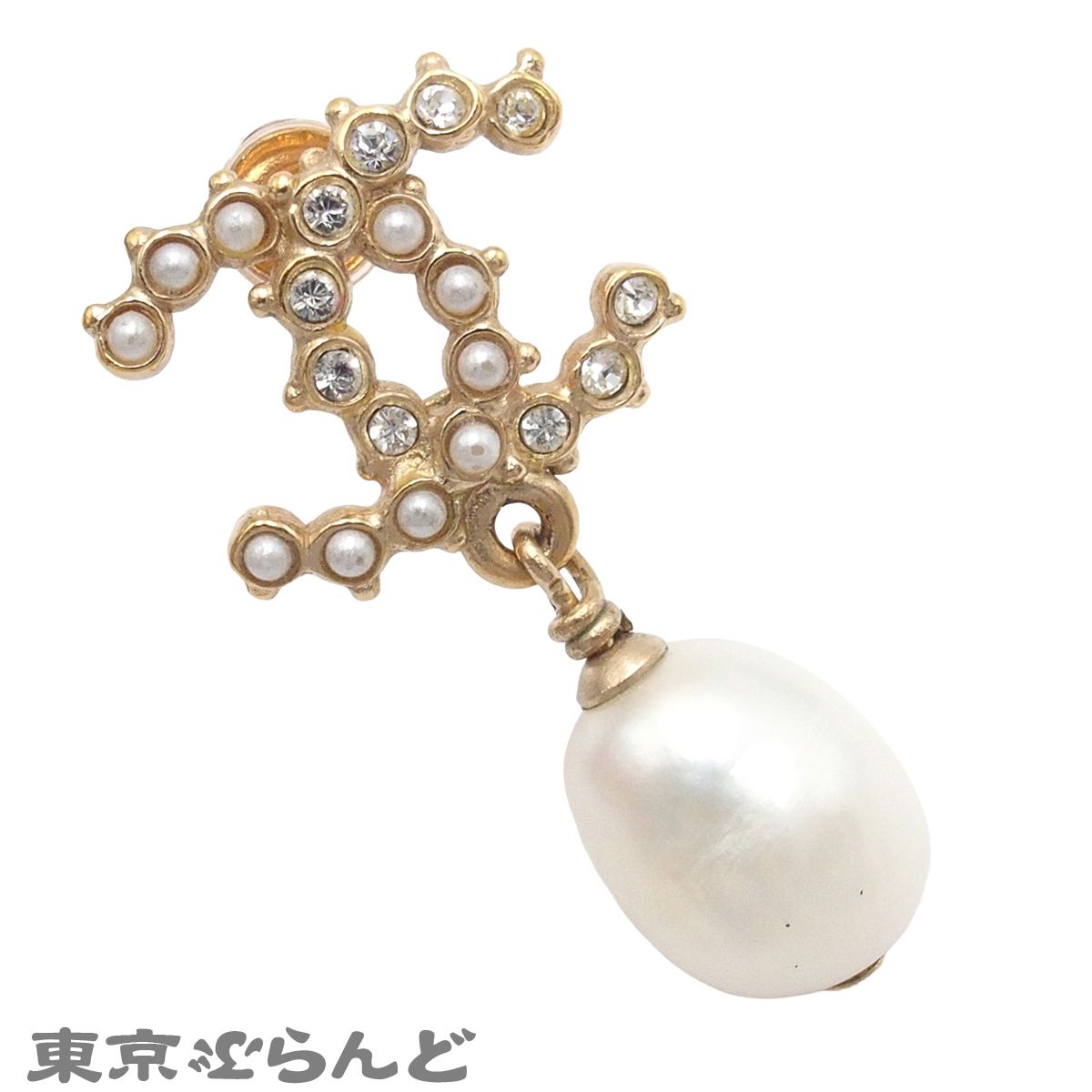 シャネル CHANEL ピアス スイング ココマーク ゴールド メタル