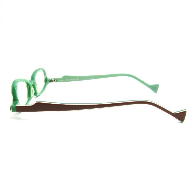 未使用 ANNE ET VALENTIN アンバレンタイン メガネフレーム YFESTI フランス製 0518 ブラウン/ライトグリーン/ホワイト 54000512 未使用 ANNE ET VALENTIN アンバレンタイン メガネフレーム YFESTI
