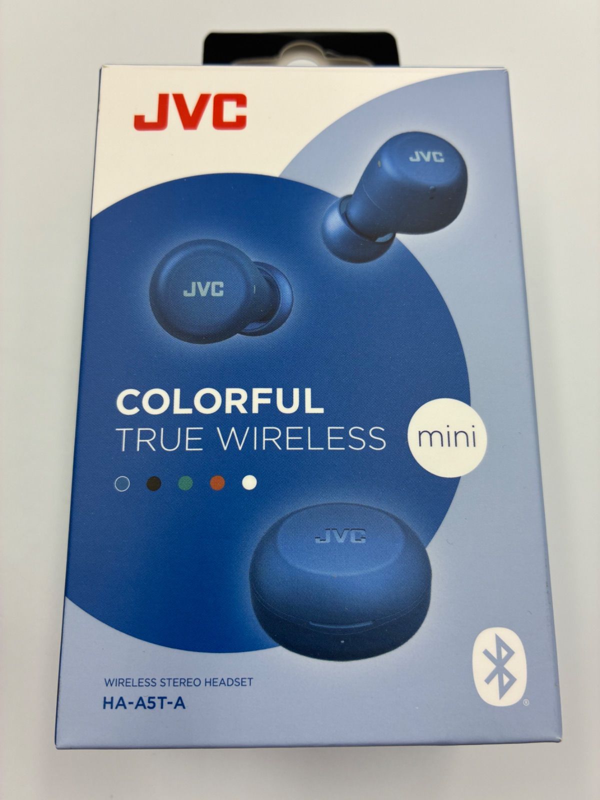 未使用】602i0101 JVCケンウッド JVC HA-A5T-A 青 ワイヤレスイヤホン