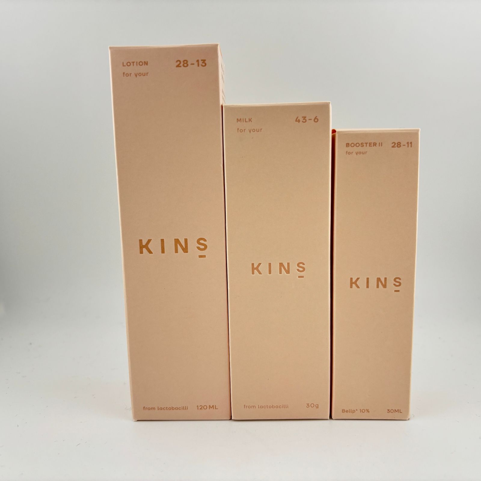 未使用】 3点 : KINS キンズ ブースターⅡ 角層美容液 / 乳液