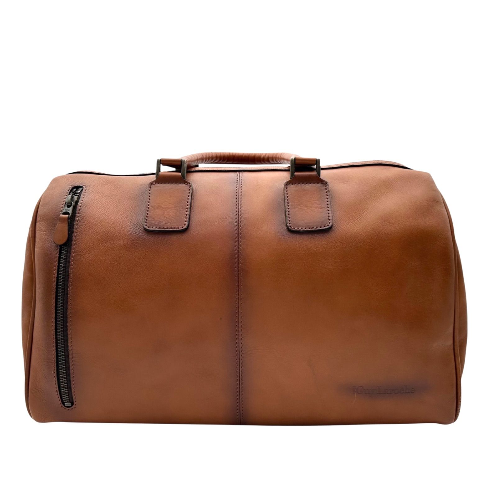 B4837】 Guy Laroche ギ ラロッシュ ボストンバッグ オールレザー 本革 