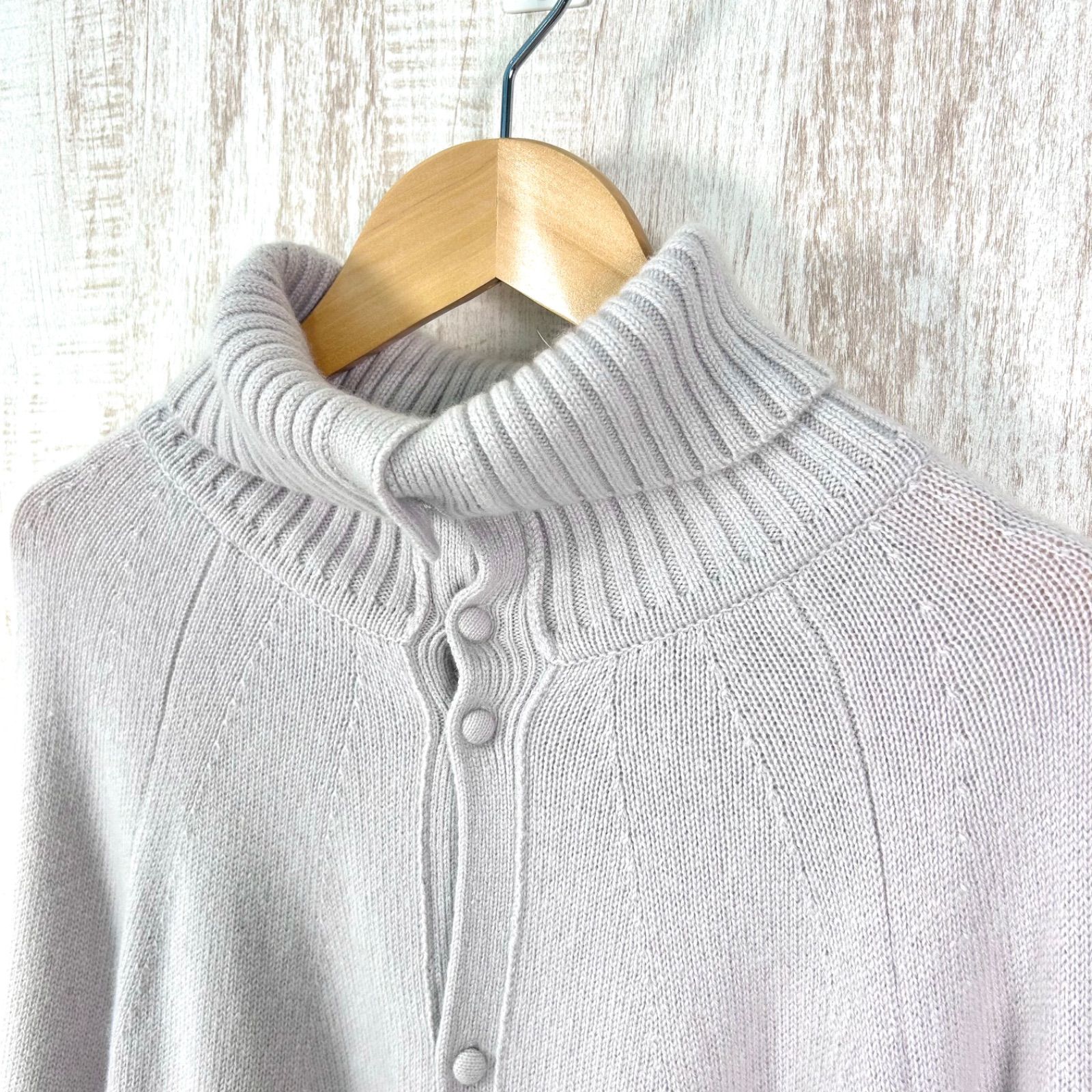 532t*美品 セオリーリュクス カシミヤ100% モックネック ニット Theory luxe セオリーリュクス カシミヤ100％ 3way タートルネック