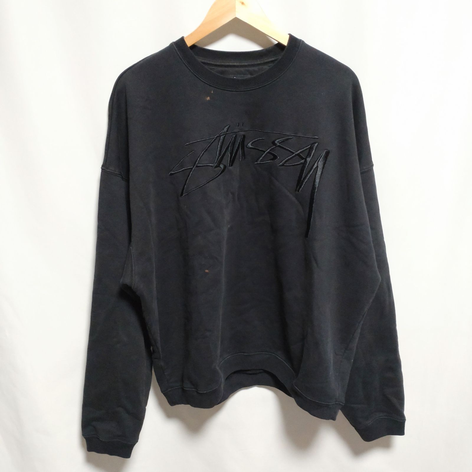 STUSSY STUSSY ステューシー 刺繍ロゴ スウェットトレーナー 