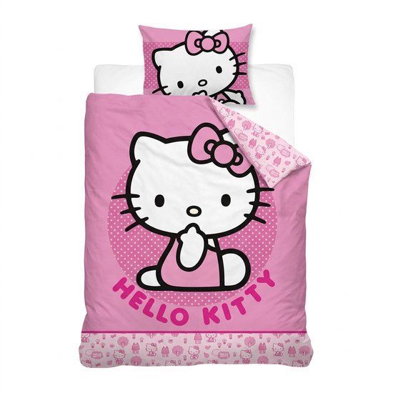 Hello Kitty ハローキティキティちゃん 掛け布団カバー + 枕カバー