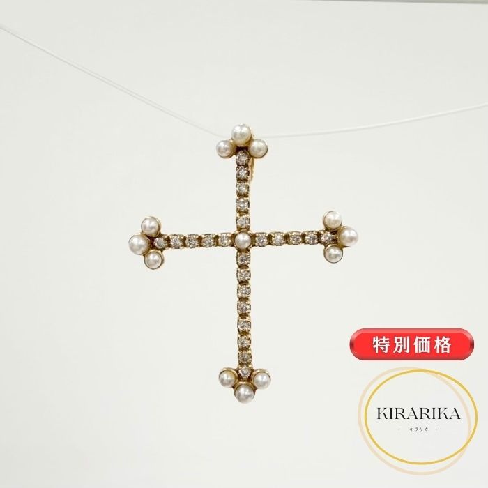 K18 ダイヤモンド 0.01ct ベビーパール トップ - メルカリ