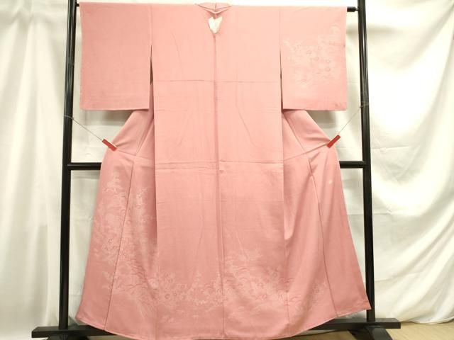 平和屋着物●江戸小紋　笠松風景文　正絹　逸品　AAAW5265br
