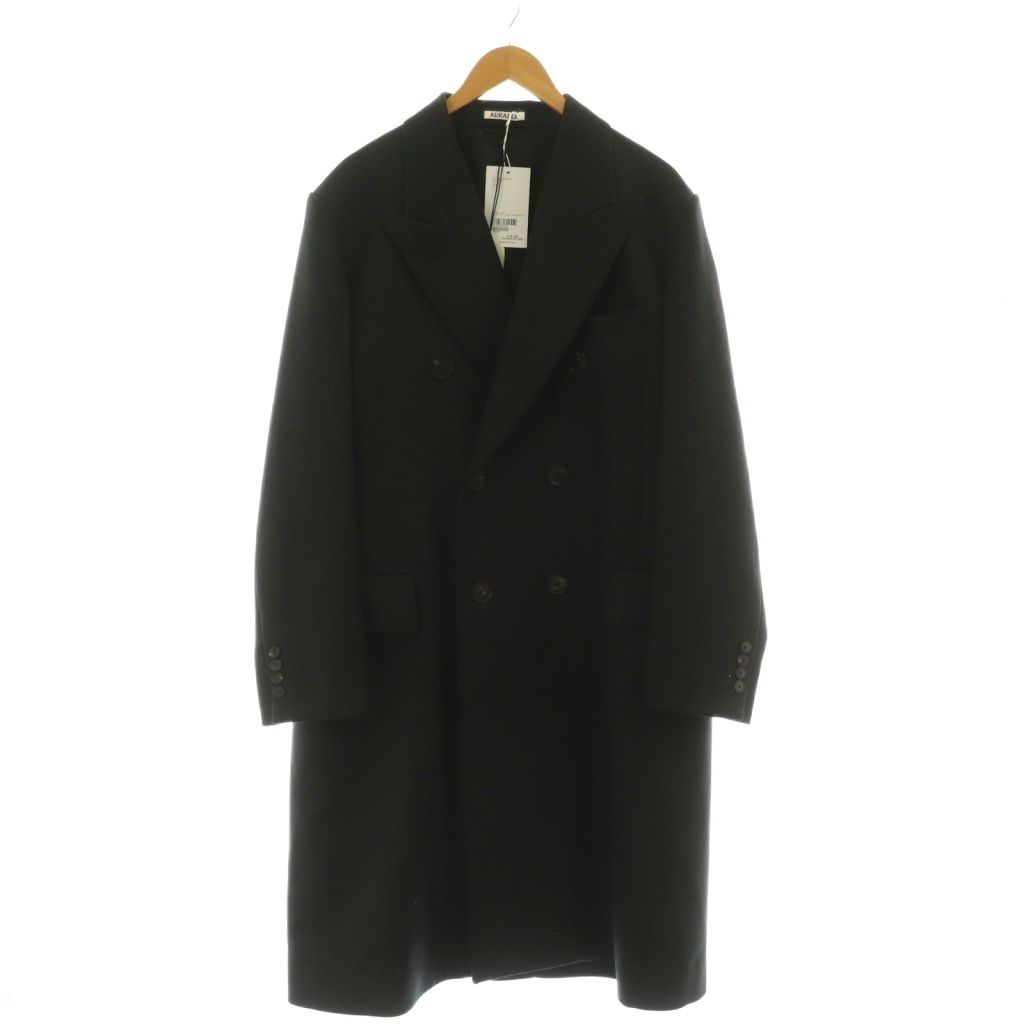 AURALEE LIGHT MELTON CHESTERFIELD COAT Auralee Women's Light