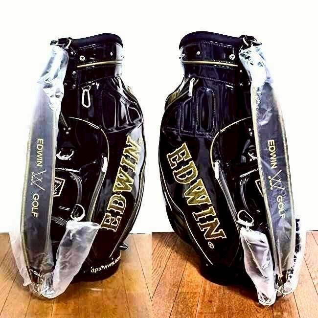 ゴルフ　キャディバッグ　エドウィン　エナメル　N2406 EDWIN GOLF キャディバック エドウィンゴルフバック 限定 送料無料