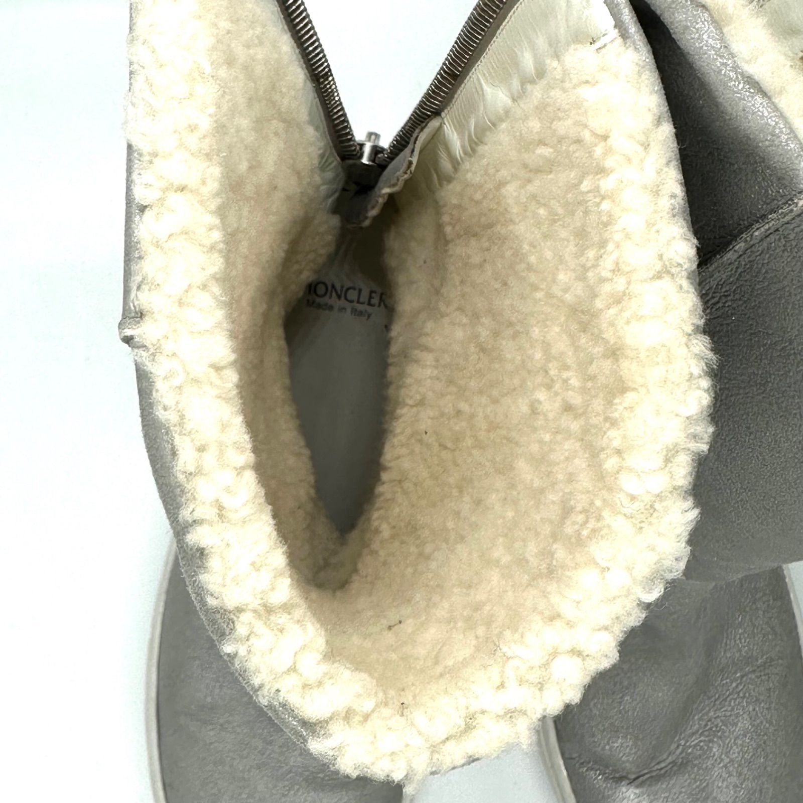 MONCLER モンクレール ラメ ジップ ブーツ 24.5cm サイズ38 - メルカリ